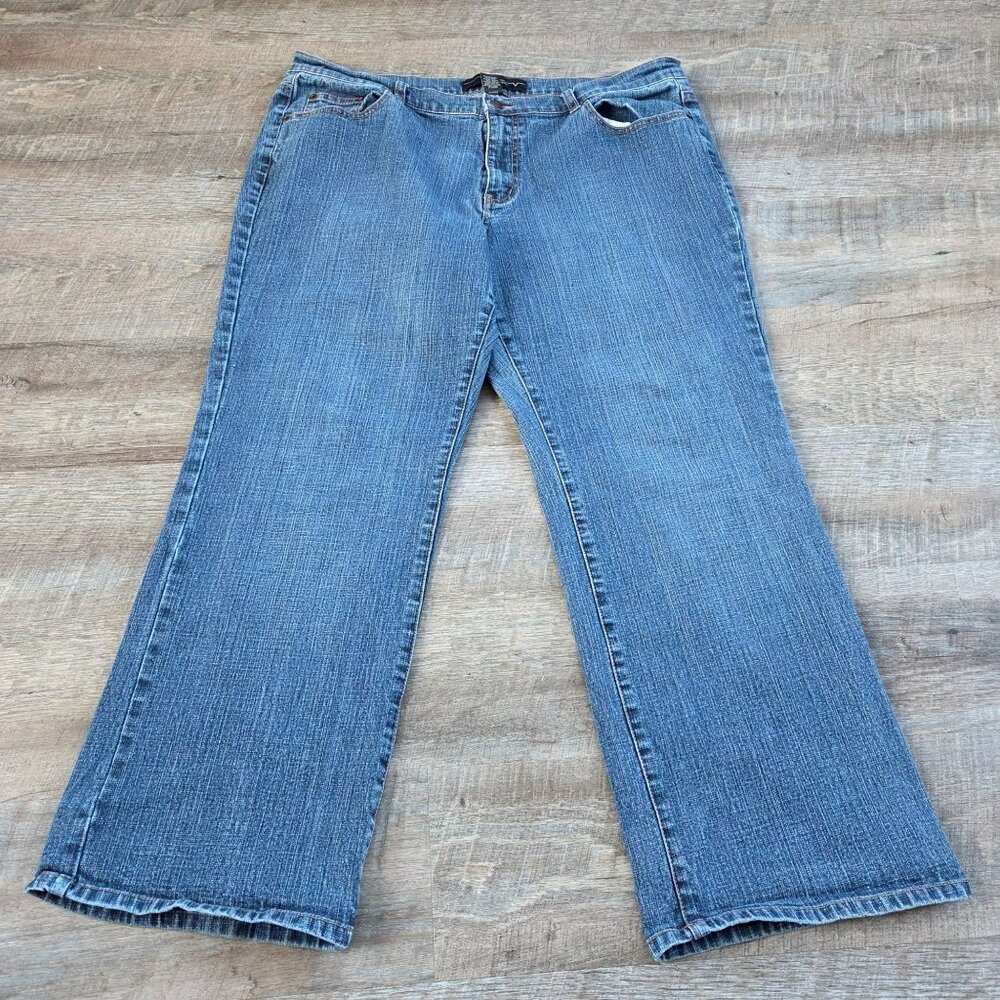 Venezia Women's 20 Petite Plus Size Denim Jeans Flare bottom
